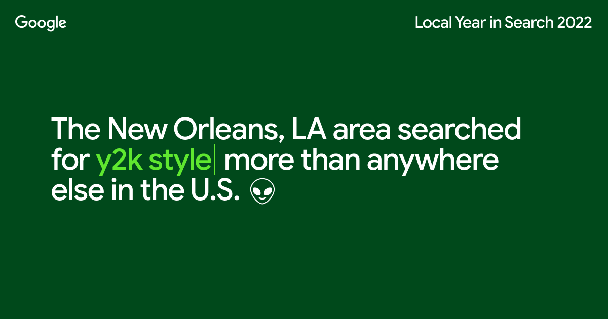 Local Year In Search 2022 For The New Orleans La Area About